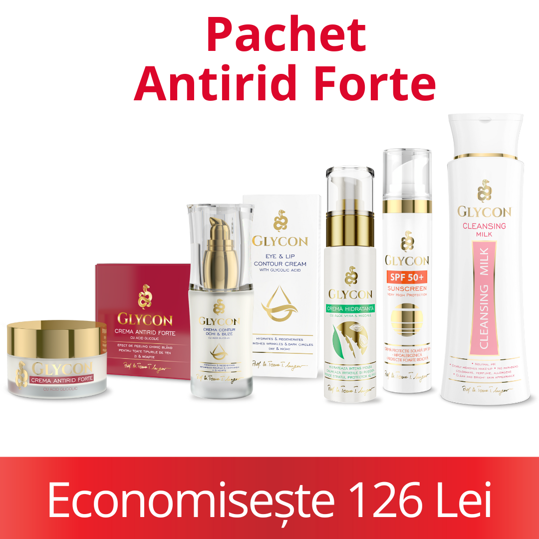 tratament complet antirid forte glycon prof dr toma mugea acid glicolic riduri