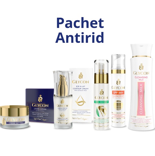 Tratament Complet Antirid (Antirid, Crema Contur, Hidratanta, SPF, Lapte Demachiant)